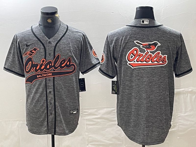 Men Baltimore Orioles Blank Grey Jointly 2024 Nike MLB Jersey style 5